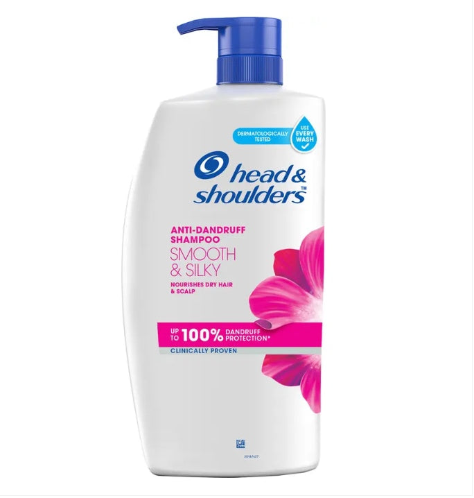 [5Pc] HEAD & SHOULDERS Smooth & Silky Anti Dandruff Shampoo  1 L [PUNE ONLY]