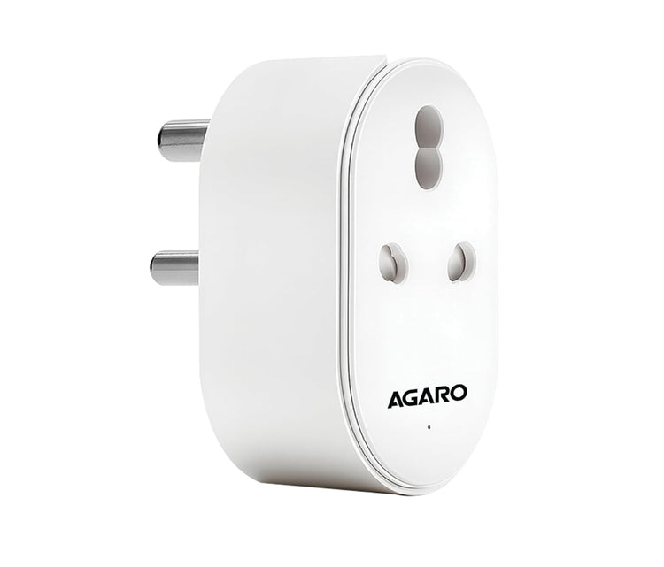 AGARO Regency 16A Wi-Fi Smart Plug with Energy Monitoring & App Control, Compatible with Alexa & Google Assistant, Voice Control for Geyser, AC & Other Heavy Appliances, Timer & Scheduling, White