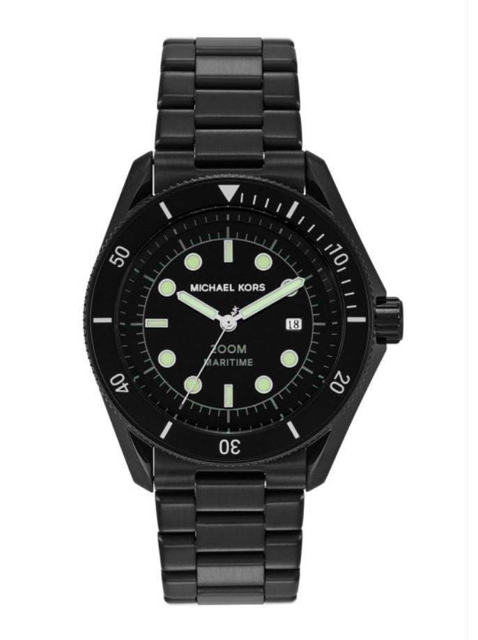 Michael Kors Men Maritime Bracelet Style Analogue Watch MK9181I-Black