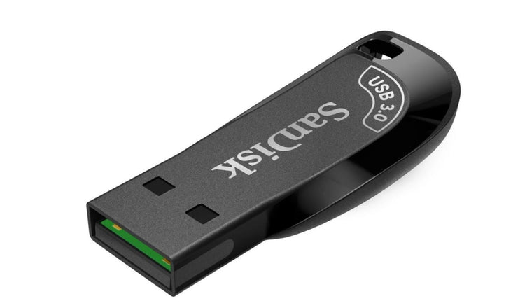 SanDisk USB Flash Drive 128 GB Pen Drive Compatible with Desktop Computer, Laptop, Television USB 3.0 Plastic Case Black