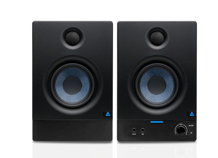 Audio Array Studio Monitors Speaker Pair 3.5" | 50W RMS with Bluetooth 5.0 | Fiberglass Woofer & 1″ Silk Dome Tweeter, Class-D | TI 3116D2 Amp | TRS, RCA, AUX Inputs, Bass & Treble Control | AM-S2