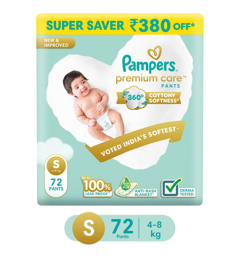 [PUNE] 3 packs - Pampers Premium Care Pant Diapers - S 72 Pieces + shipping charges