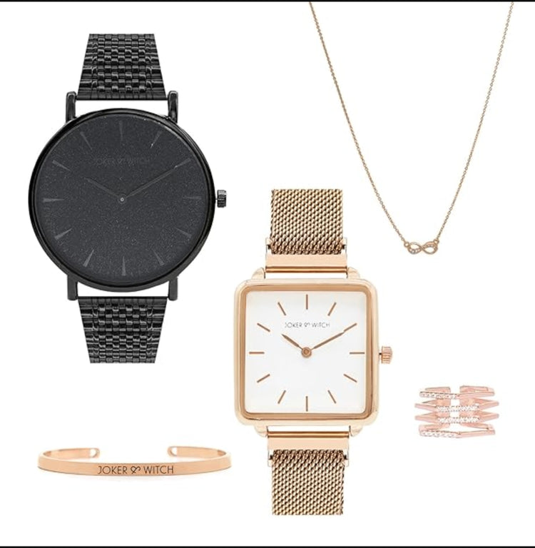 Joker & Witch Women Carolina Watch & Jewelry Gift Set