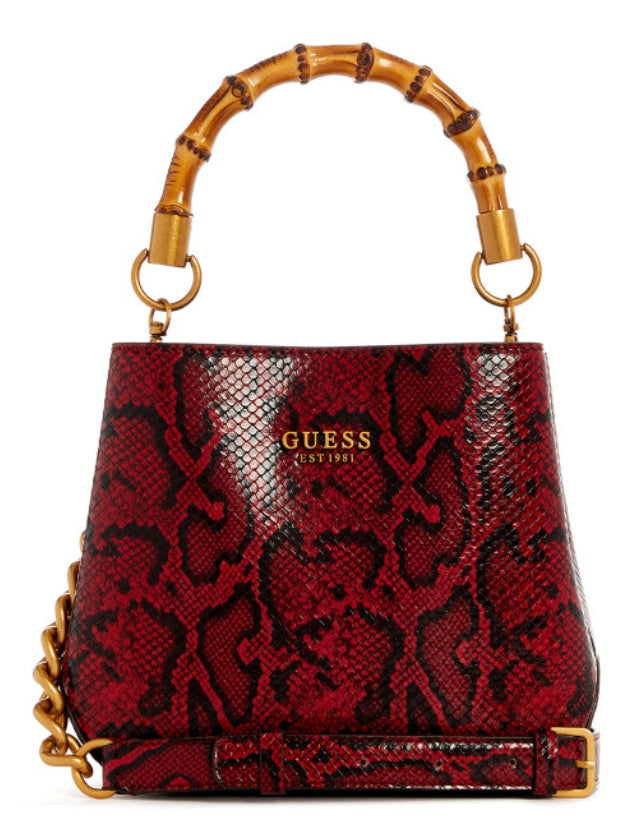 GUESS Women Animal Printed PU Shoulder Bag