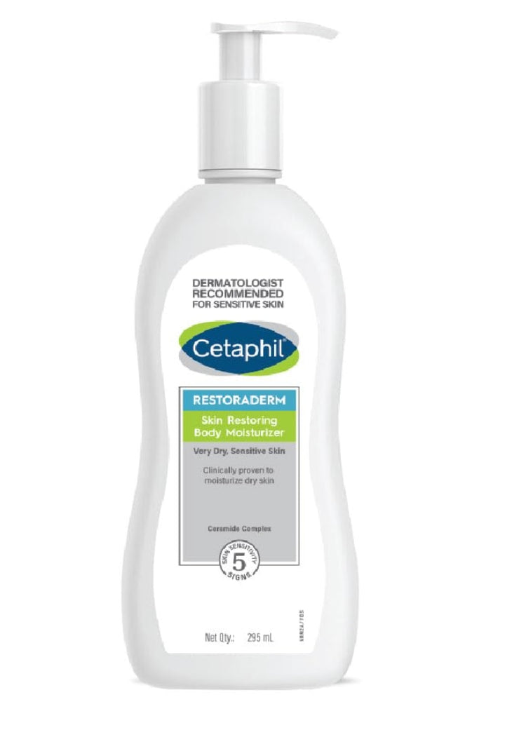 Cetaphil Restoraderm Skin Restoring Body Moisturizer - Dry, Itchy Skin, 295 ml