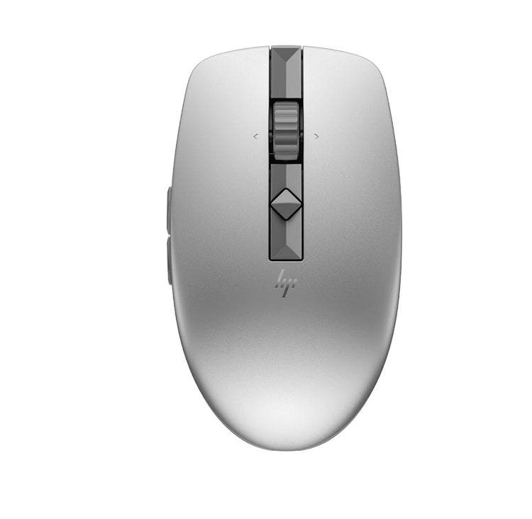 HP 710 Rechargeable Silent Mouse/6 programmable buttons/90-day Rechargeable Battery Life Track-On Glass Sensor(Silver)